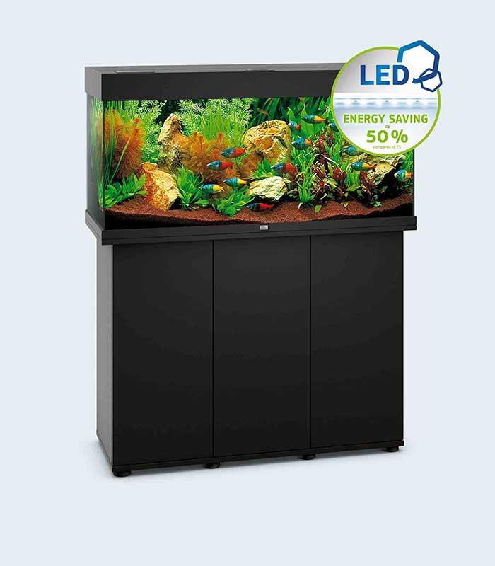 Dierentuin Edele Oorzaak Juwel Rio 180, Ready-Made Aquarium Cabinet with Lighting, Filter, Heater