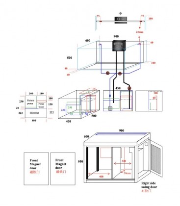 N30 TC OceanPro 120 Open Concept Marine Tank 120x50x50cm