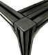 N30 Heavy Duty Aluminium Stand 2 Tiers (Black) for Aquarium Fish Tank