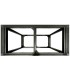 N30 Heavy Duty Aluminium Stand 2 Tiers (Black) for Aquarium Fish Tank