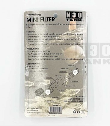 N30 Premium Mini Filter (N0166) - Small Fish Tank Filtration