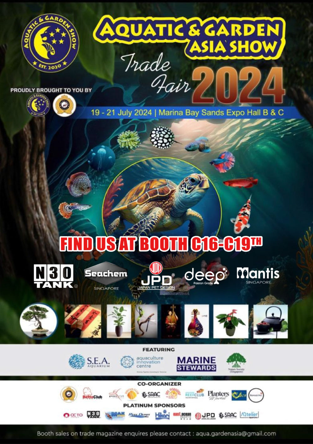 N30 Tank is participating at The Aquatic & Garden Asia Show 2024 - Marina Bay Sands Expo - 19-21 JULY 2024