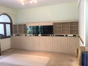 N30 Interior wall feature with tank set and shelves