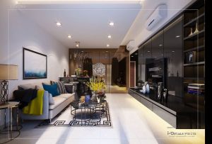 Modern living interior design & carpentry